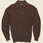 Knit Polo - Brown - BEAMS+ - STAG Provisions - Tops - Sweater