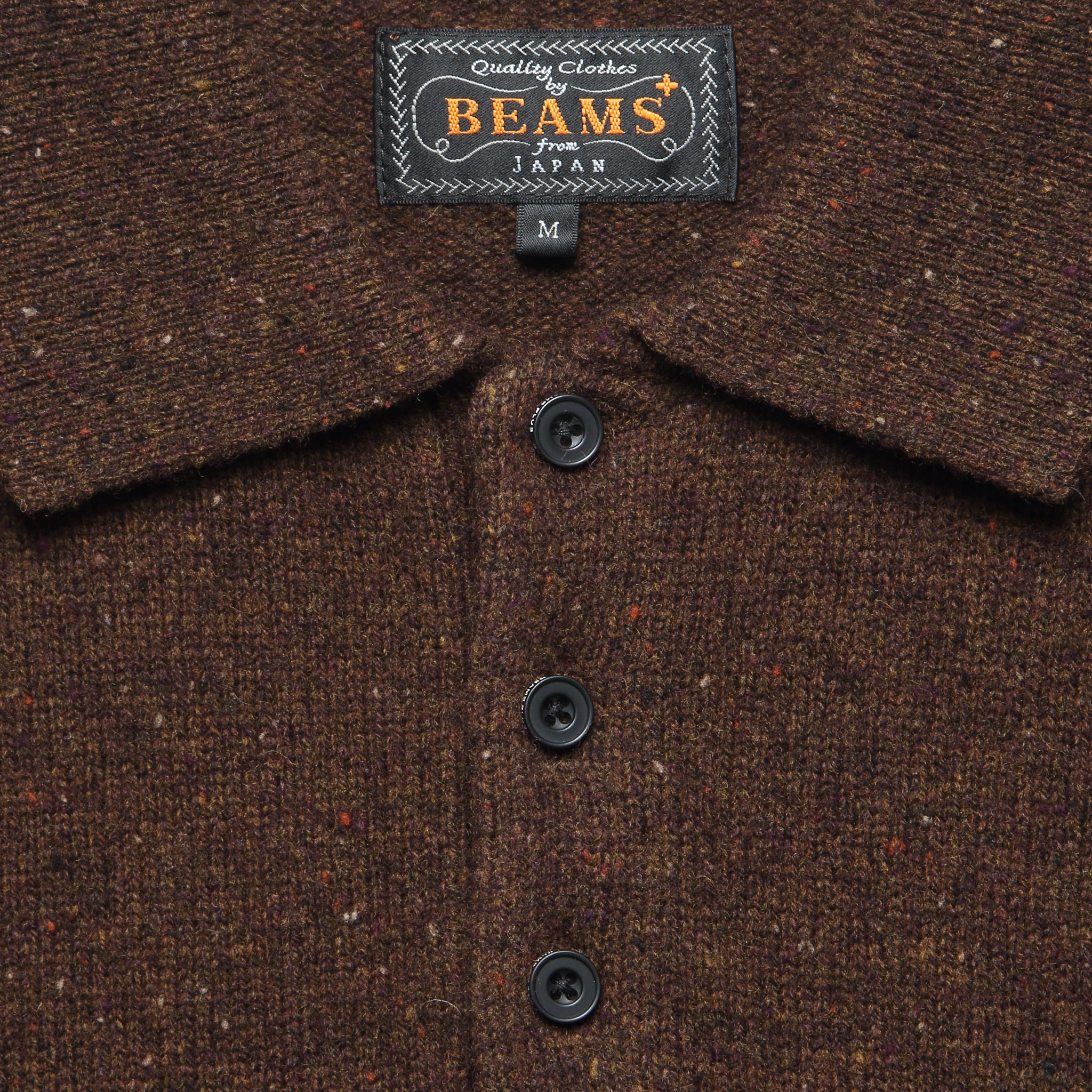
                          Knit Polo - Brown - BEAMS+ - STAG Provisions - Tops - Sweater
                        