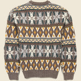 Fair Isle Crew Sweater - Brown - BEAMS+ - STAG Provisions - Tops - Sweater