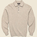 Knit Polo - Beige - BEAMS+ - STAG Provisions - Tops - Sweater