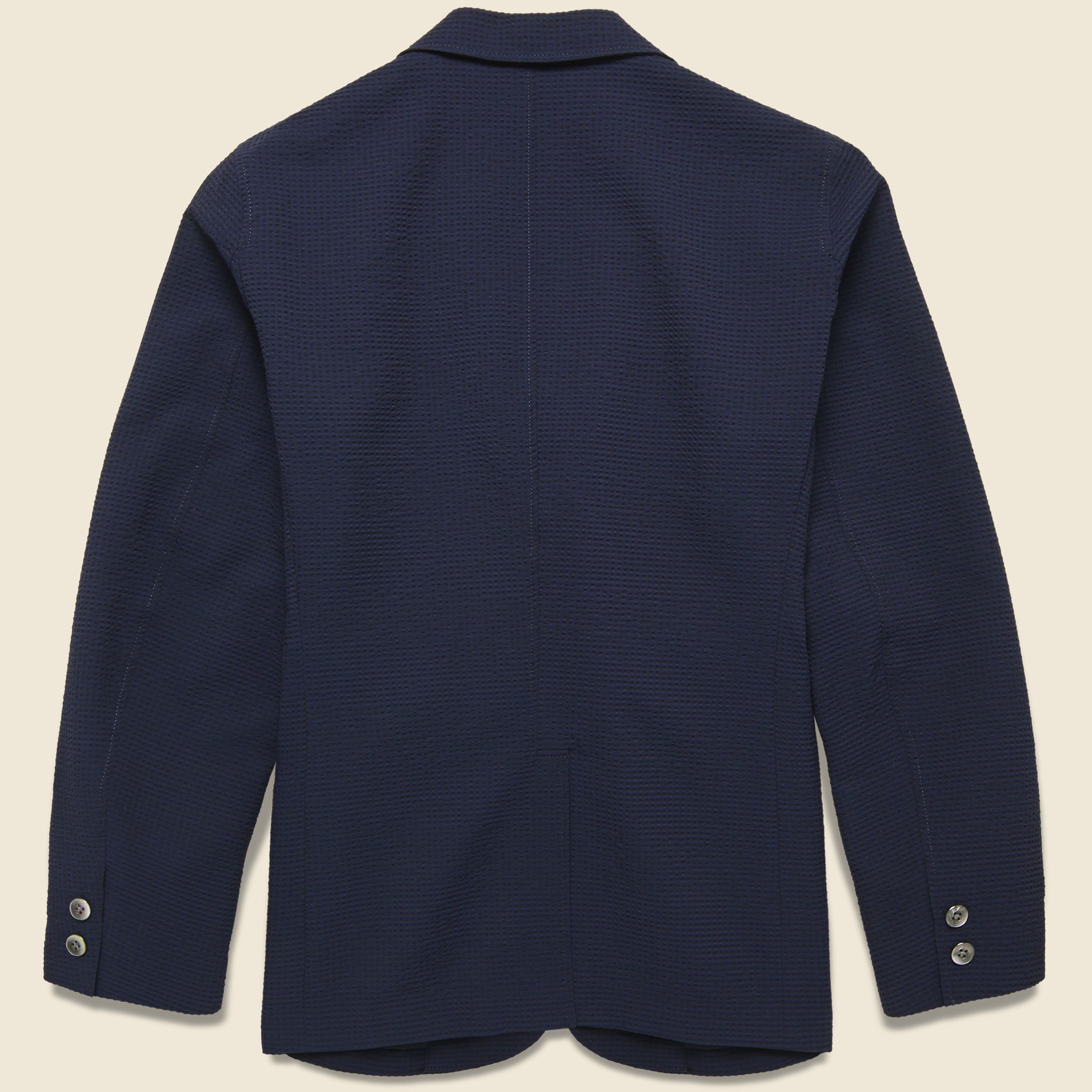 
                          3B Seersucker Sport Jacket - Navy - BEAMS+ - STAG Provisions - Suiting - Sport Coat
                        