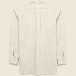 Band Collar Herringbone Pullover - Natural - BEAMS+ - STAG Provisions - Tops - L/S Woven - Solid