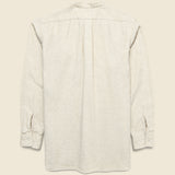 Band Collar Herringbone Pullover - Natural - BEAMS+ - STAG Provisions - Tops - L/S Woven - Solid