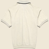 Half-Zip Fleece Polo - Oatmeal - BEAMS+ - STAG Provisions - Tops - S/S Knit