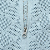 Mesh Zip Polo - Sax - BEAMS+ - STAG Provisions - Tops - S/S Knit