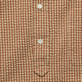 Pullover Short Sleeve Seersucker Shirt - Light Brown - BEAMS+ - STAG Provisions - Tops - S/S Woven - Seersucker