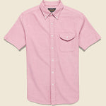 Short Sleeve Oxford Shirt - Pink - BEAMS+ - STAG Provisions - Tops - S/S Woven - Solid