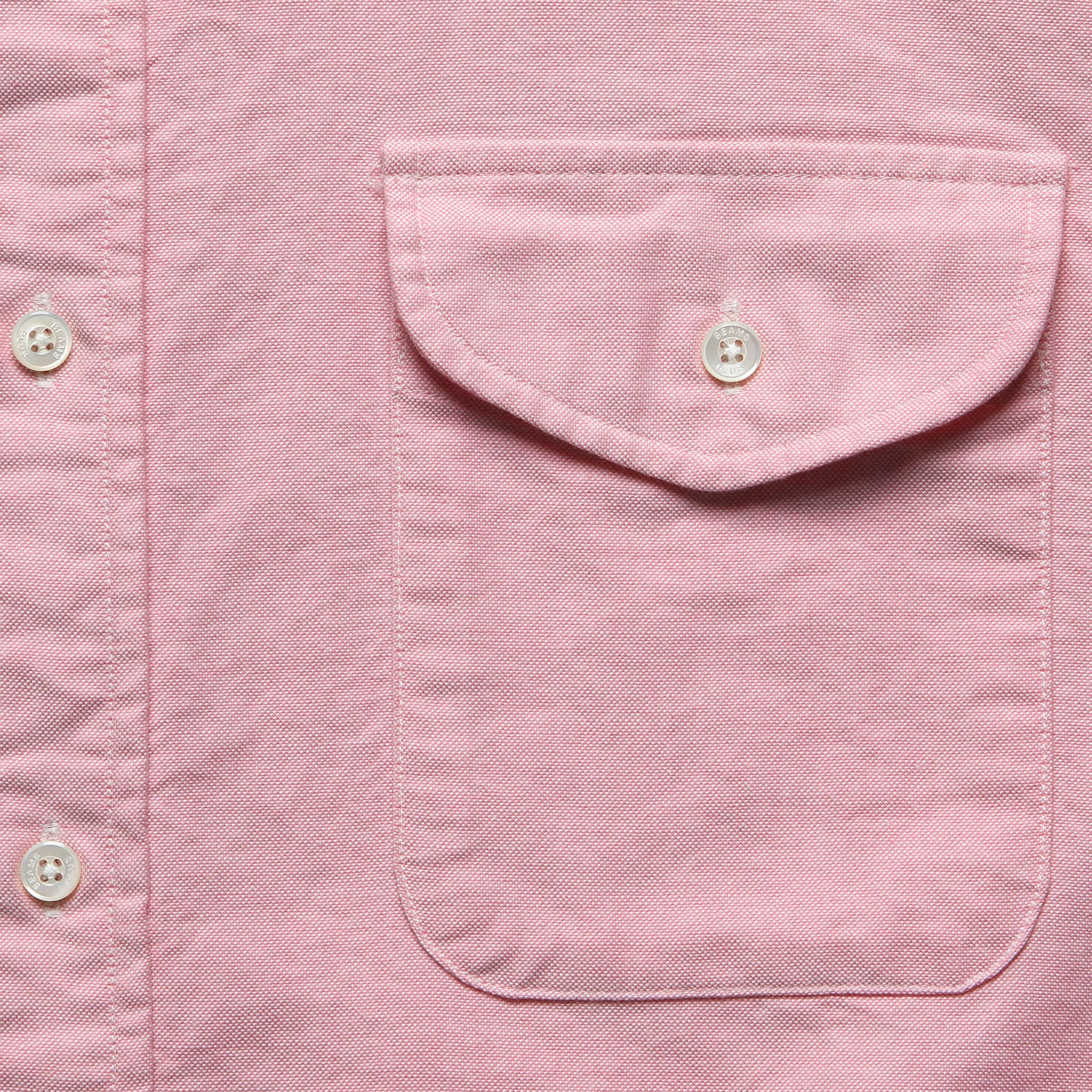 
                          Short Sleeve Oxford Shirt - Pink - BEAMS+ - STAG Provisions - Tops - S/S Woven - Solid
                        