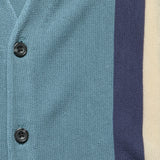 Jacquard Stripe Cardigan - Sax - BEAMS+ - STAG Provisions - Tops - Sweater