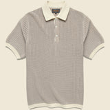 Washi Knit Polo - White - BEAMS+ - STAG Provisions - Tops - S/S Knit