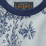 Knit Jacquard Bird Tee - White - BEAMS+ - STAG Provisions - Tops - S/S Knit