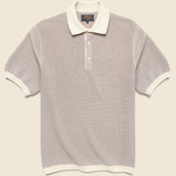 Washi Knit Polo - Off White - BEAMS+ - STAG Provisions - Tops - S/S Knit