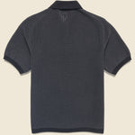Washi Knit Polo - Black - BEAMS+ - STAG Provisions - Tops - S/S Knit