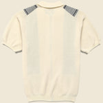 Zip Knit Polo - Off White - BEAMS+ - STAG Provisions - Tops - S/S Knit