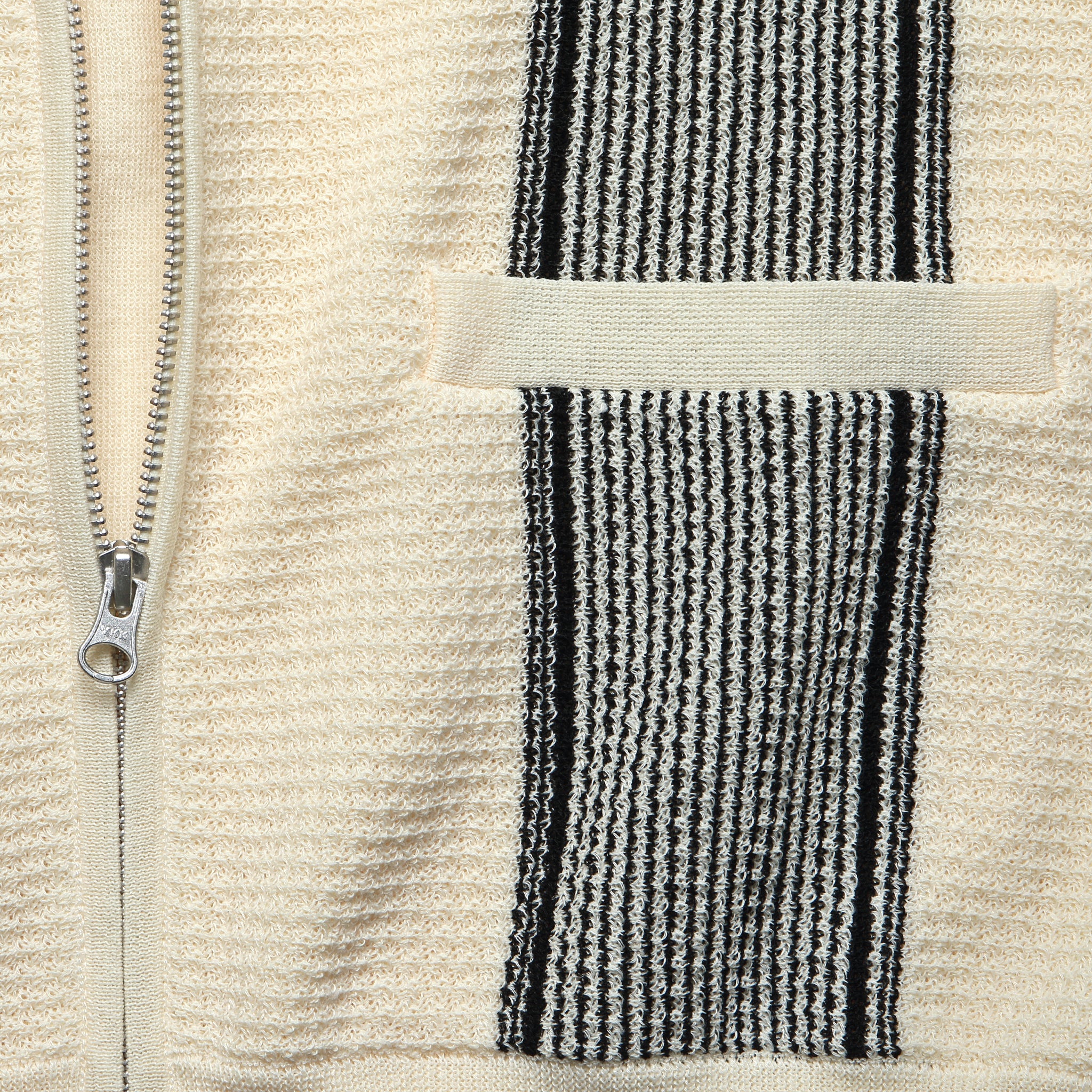 
                          Zip Knit Polo - Off White - BEAMS+ - STAG Provisions - Tops - S/S Knit
                        