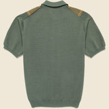 Zip Knit Polo - Olive - BEAMS+ - STAG Provisions - Tops - S/S Knit
