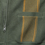Zip Knit Polo - Olive - BEAMS+ - STAG Provisions - Tops - S/S Knit