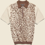 Half Zip Knit Polo - Giraffe - BEAMS+ - STAG Provisions - Tops - S/S Knit