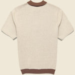Half Zip Knit Polo - Giraffe - BEAMS+ - STAG Provisions - Tops - S/S Knit