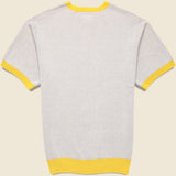 Knit Jacquard Bird Tee - Yellow - BEAMS+ - STAG Provisions - Tops - S/S Knit