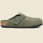 Boston Soft Footbed Clog - Tonal Thyme Suede - Birkenstock - STAG Provisions - Shoes - Sandals / Flops