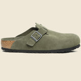 Boston Soft Footbed Clog - Tonal Thyme Suede - Birkenstock - STAG Provisions - Shoes - Sandals / Flops