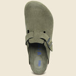 Boston Soft Footbed Clog - Tonal Thyme Suede - Birkenstock - STAG Provisions - Shoes - Sandals / Flops