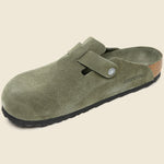 Boston Soft Footbed Clog - Tonal Thyme Suede - Birkenstock - STAG Provisions - Shoes - Sandals / Flops