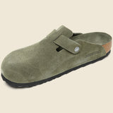 Boston Soft Footbed Clog - Tonal Thyme Suede - Birkenstock - STAG Provisions - Shoes - Sandals / Flops