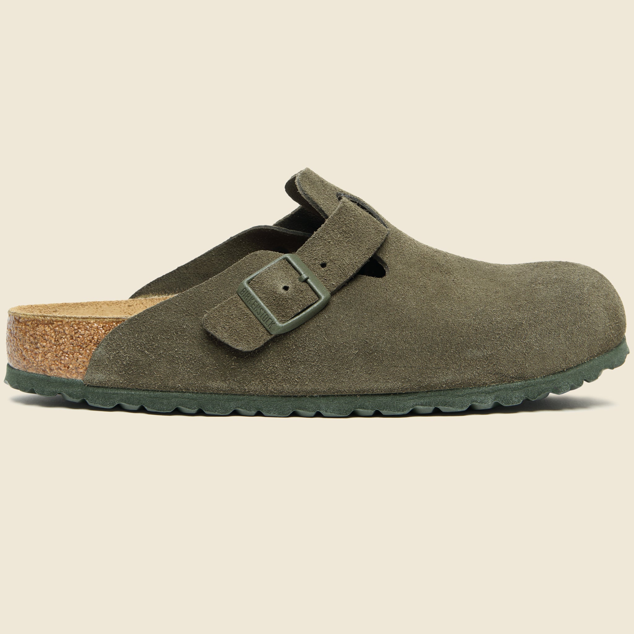 Boston Suede Clog - Thyme