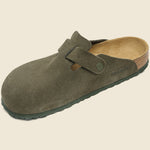 Boston Suede Clog - Thyme - Birkenstock - STAG Provisions - Shoes - Sandals / Flops