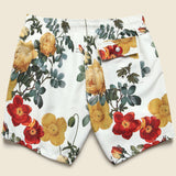 5.5" Bouquet Swim Trunks - White - Bather - STAG Provisions - Shorts - Swim