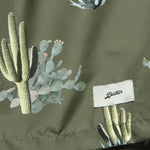 5.5" Cactus Print Swim Trunks - Dark Green - Bather - STAG Provisions - Shorts - Swim