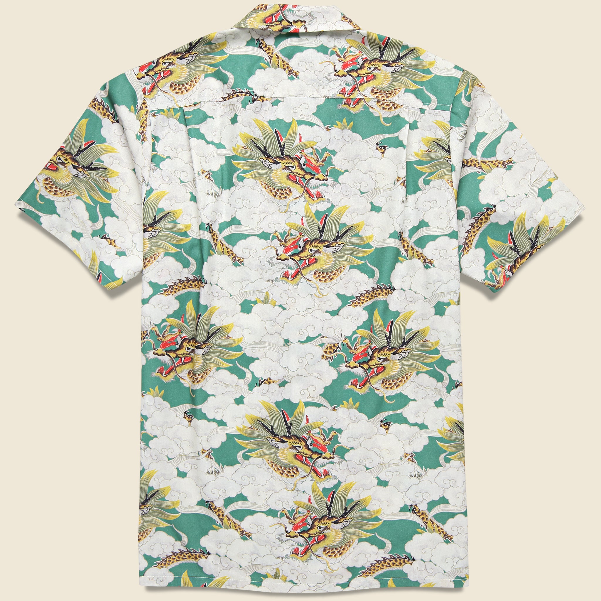 Above the Clouds Camp Shirt - Green - Bather - STAG Provisions - Tops - S/S Woven - Other Pattern