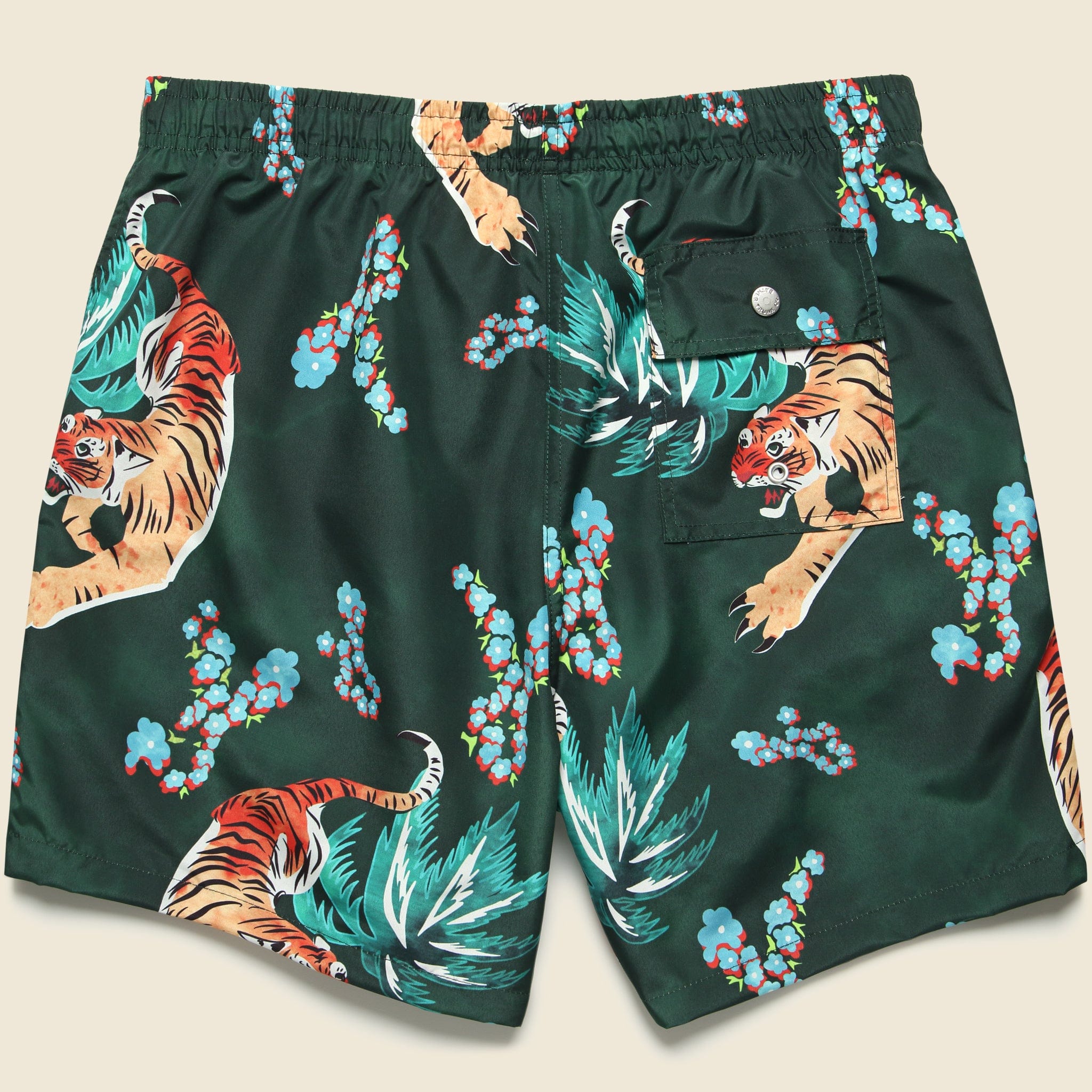 
                          5.5" Tiger Swim Trunks - Green - Bather - STAG Provisions - Shorts - Swim
                        