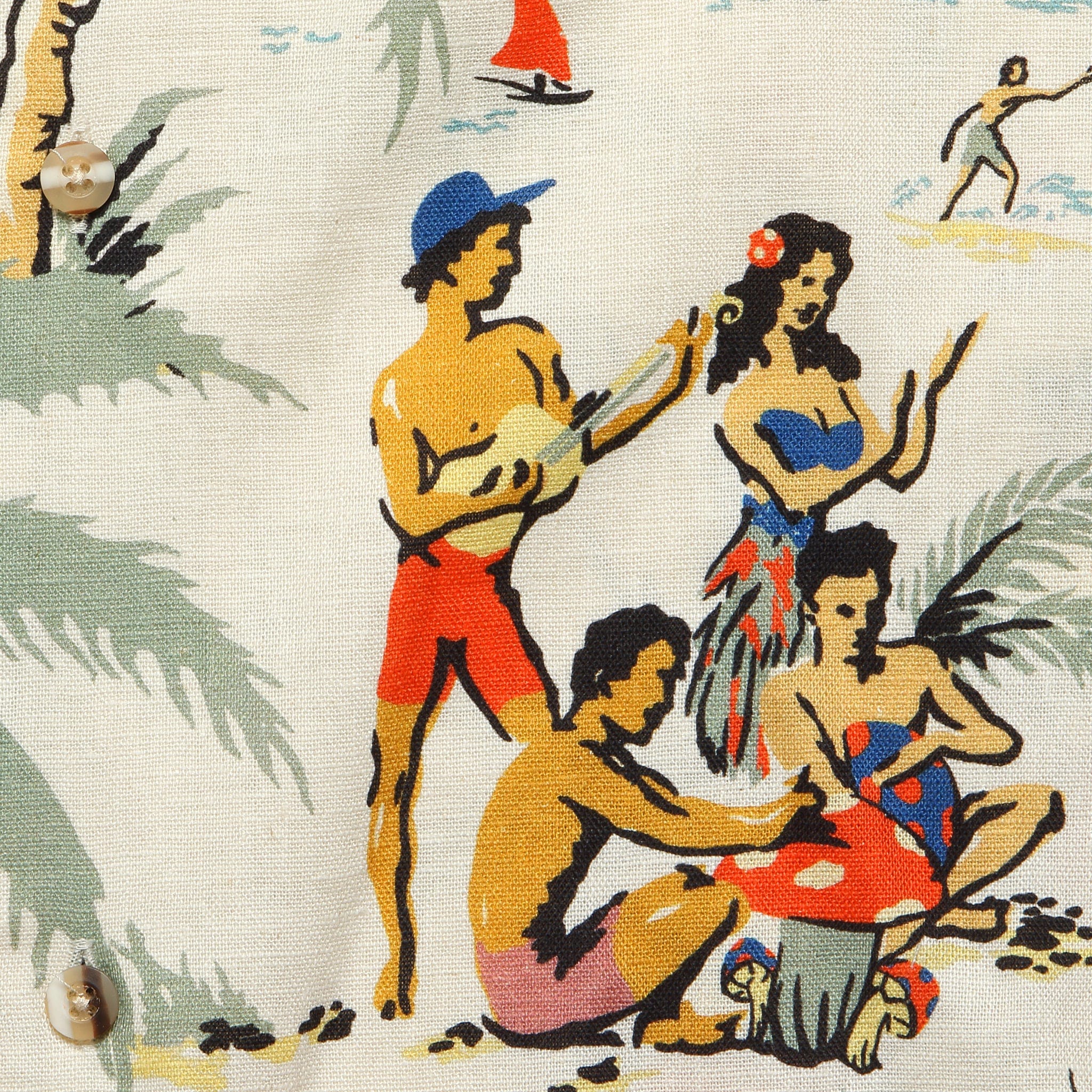 
                          Trippin Beach Camp Shirt - Natural - Bather - STAG Provisions - Tops - S/S Woven - Other Pattern
                        