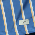 5.5" Fine Stripe Swim Trunks - Blue/Yellow/White - Bather - STAG Provisions - Shorts - Swim