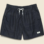5.5" Tonal Bandana Stripe Swim Trunks - Black - Bather - STAG Provisions - Shorts - Swim