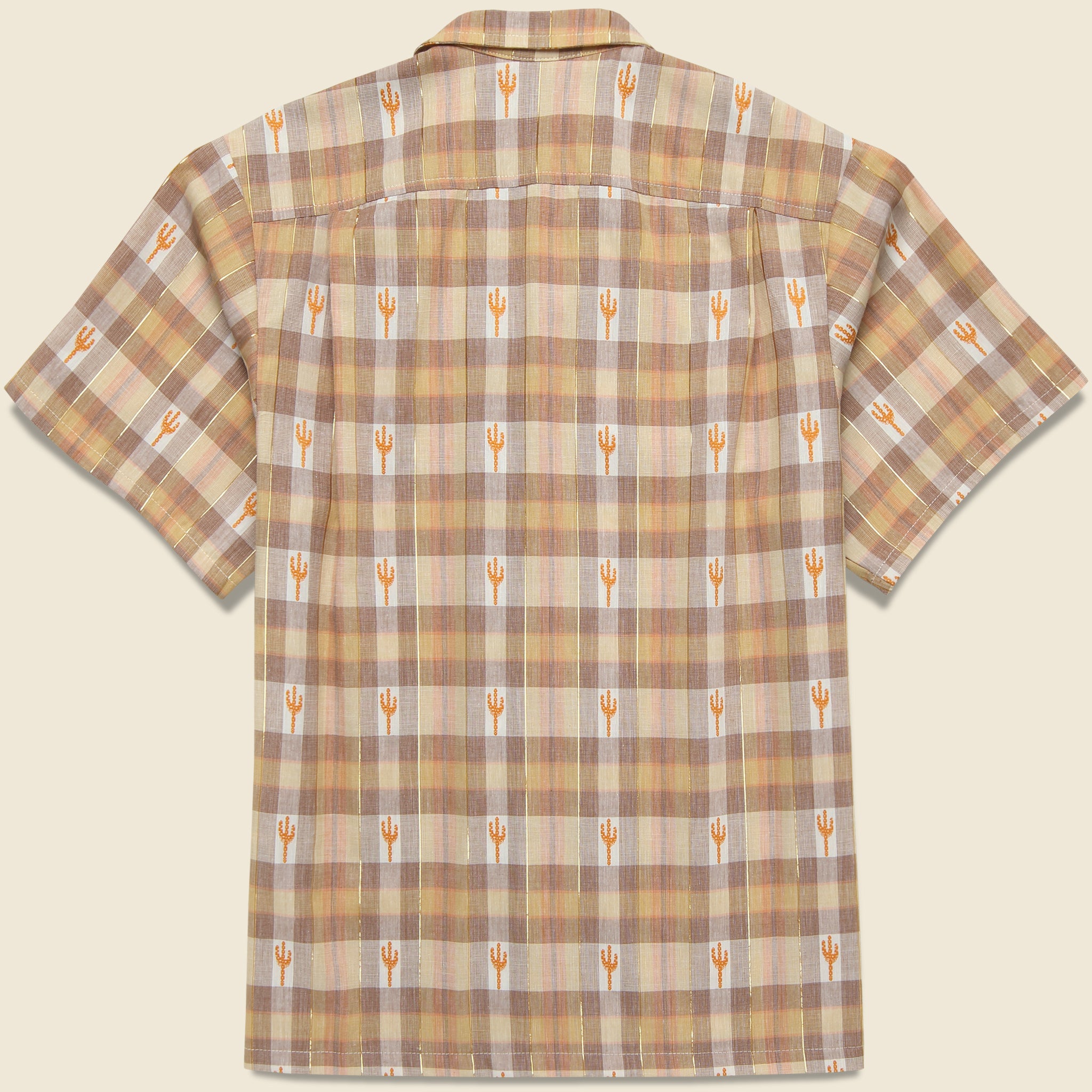 Cactus Camp Shirt - Brown - Bather - STAG Provisions - Tops - S/S Woven - Other Pattern