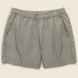 4.5" Seersucker Swim Trunks - Grey - Bather - STAG Provisions - Shorts - Swim