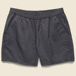 4.5" Seersucker Swim Trunks - Black - Bather - STAG Provisions - Shorts - Swim