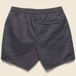 4.5" Seersucker Swim Trunks - Black - Bather - STAG Provisions - Shorts - Swim