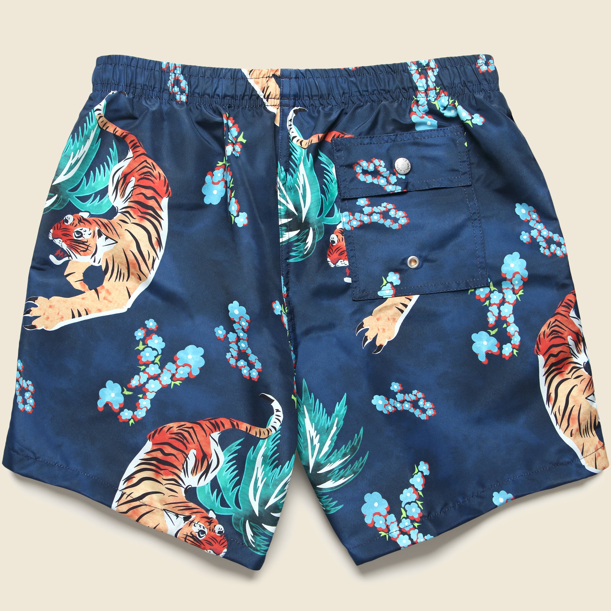 
                          5.5" Tiger Swim Trunks - Navy - Bather - STAG Provisions - Shorts - Swim
                        