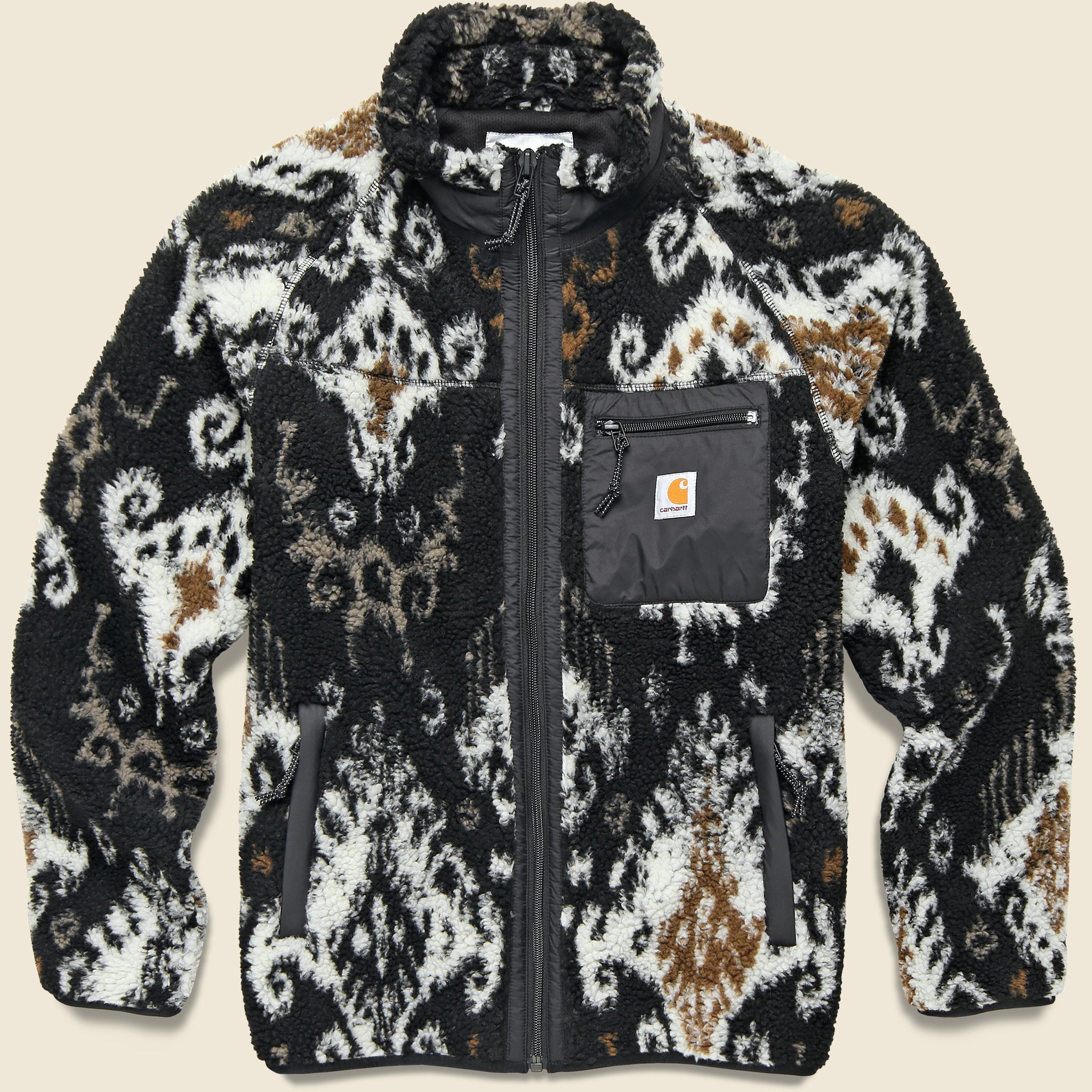Prentis Liner - Baru Jacquard Black/Black - Carhartt WIP - STAG Provisions - Outerwear - Coat / Jacket