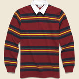 Oregon Rugby Shirt - Starco Stripe/Bordeaux - Carhartt WIP - STAG Provisions - Tops - L/S Knit