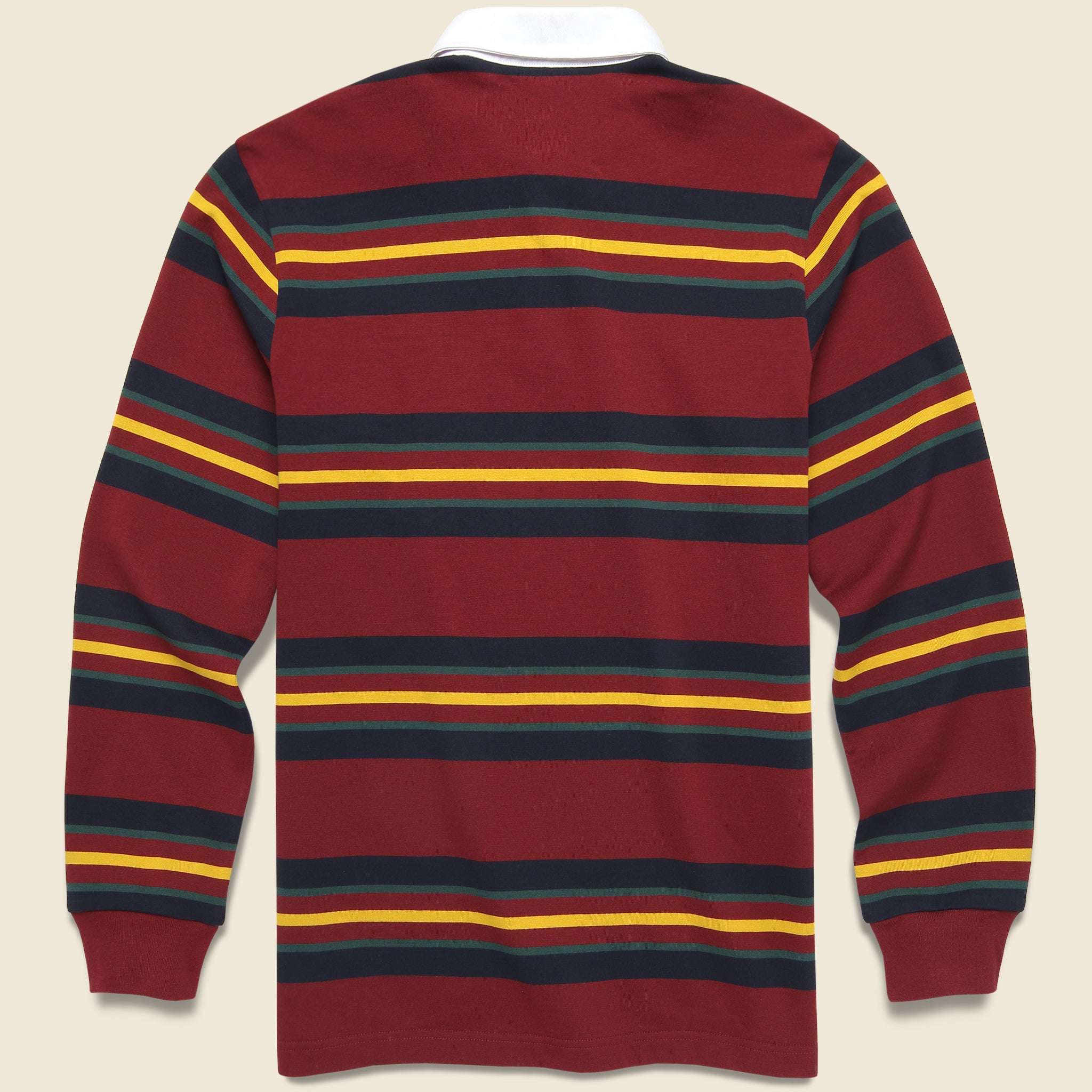 
                          Oregon Rugby Shirt - Starco Stripe/Bordeaux - Carhartt WIP - STAG Provisions - Tops - L/S Knit
                        