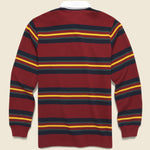Oregon Rugby Shirt - Starco Stripe/Bordeaux - Carhartt WIP - STAG Provisions - Tops - L/S Knit