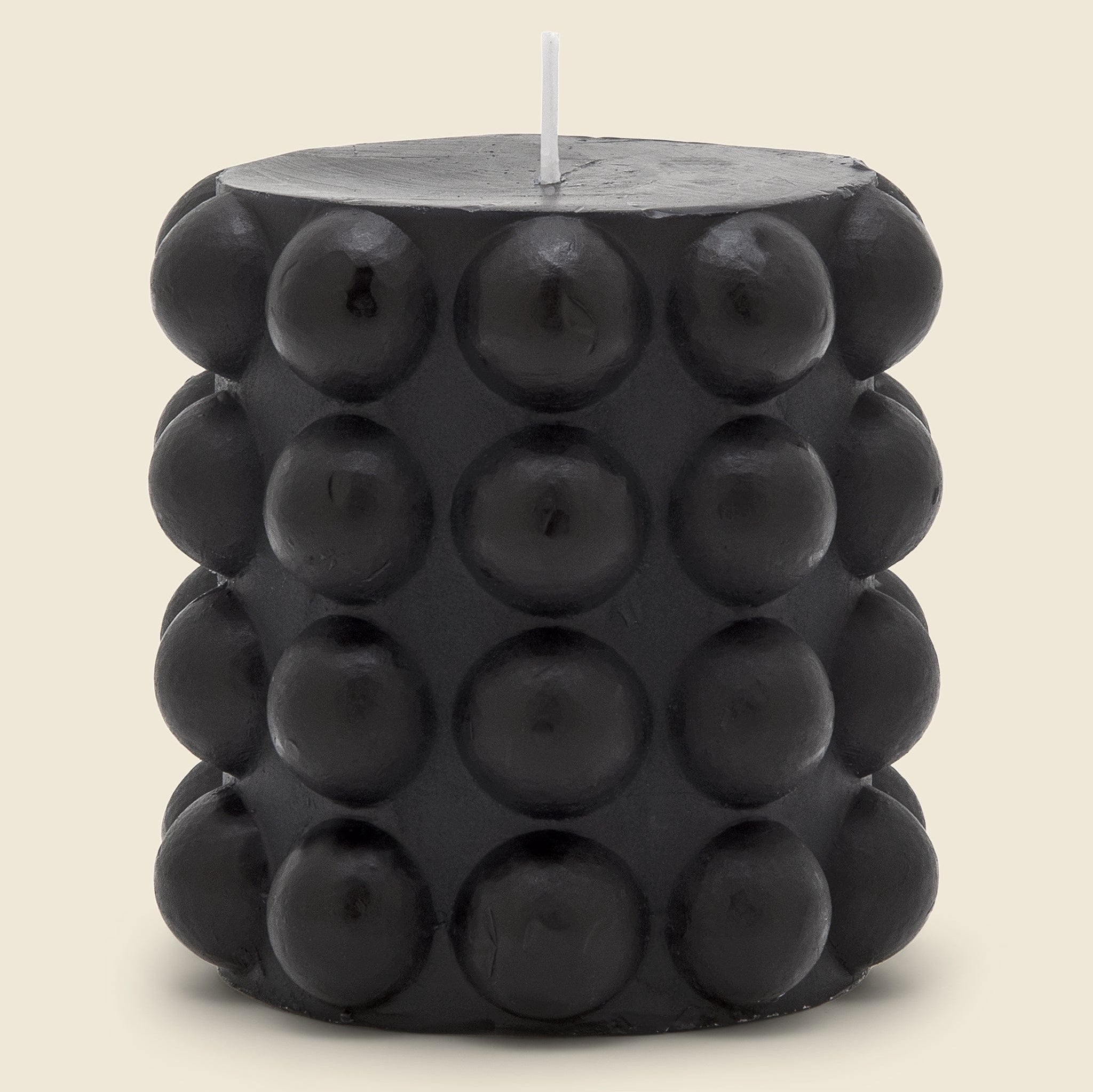 Short Hobnail Pillar Candle - Black - Home - STAG Provisions - Home - Fragrance - Candle
