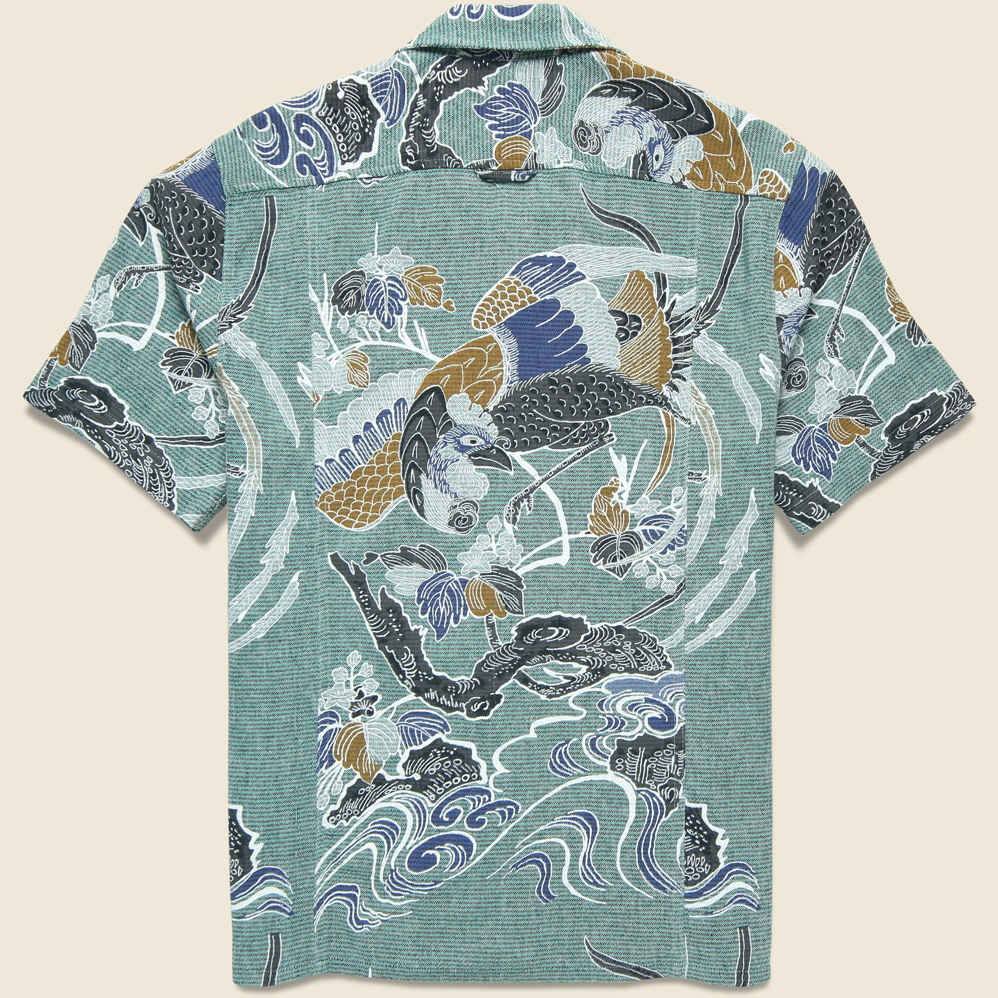
                          Kenji Camp Shirt - Green - Corridor - STAG Provisions - Tops - S/S Woven - Other Pattern
                        