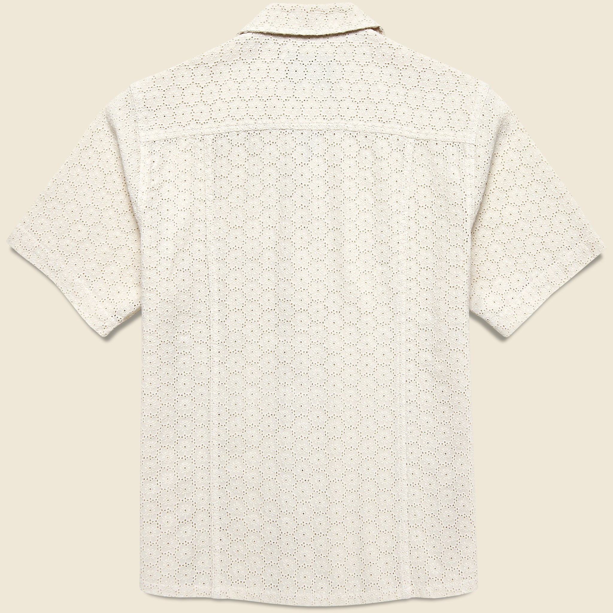 
                          Floral Eyelet Shirt - Natural - Corridor - STAG Provisions - Tops - S/S Woven - Other Pattern
                        